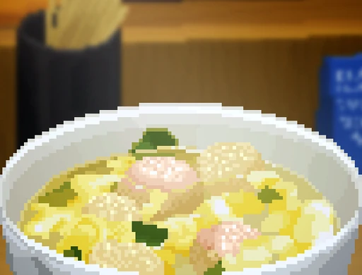 Pufferfish Dumpling Soup
