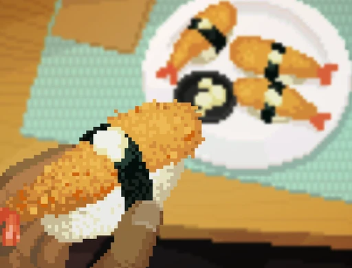 Special Fried Shrimp Sushi