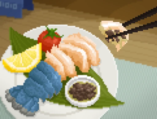 Truffle Blue Lobster Tail Sushi