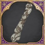 Wand Handle Botanical Bronze Leaf