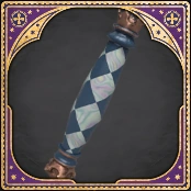 Wand Handle Checkerboard Blue