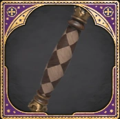 Wand Handle Checkerboard Brown