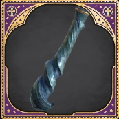 Wand Handle Corkscrew Teal Blue
