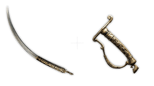 Dancers Curved Sword Handle
